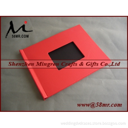 Leather Fabric Cloth Document File Book Folder Clip Holder Cover